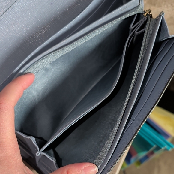 Furla Light Blue Leather Wallet - Picture 15 of 16